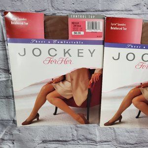 JOCKEY SIZE MED WARM BEIGE CAFE CREME CONTROL TOP